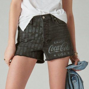 limited edition Lucky Brand Coca-Cola mom shorts